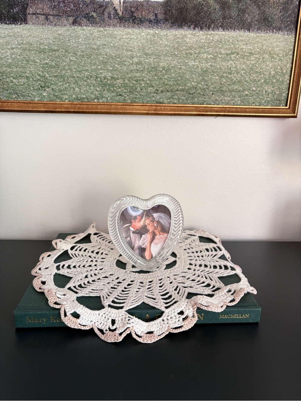 Mikasa Japan Heart-Shaped Crystal Photo Frame